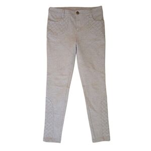 Free People Gray Quilted Stretch Pants Size 4